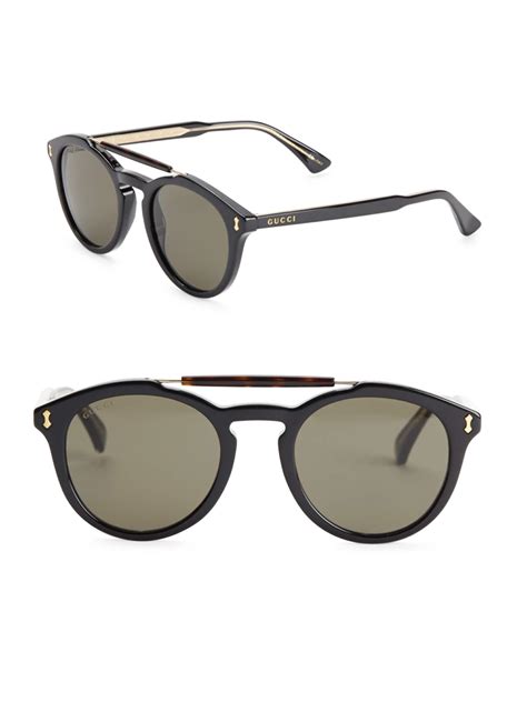 round guccie sunglasses plastic|gucci round sunglasses for men.